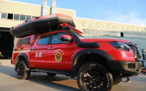 ¡Pionero de rescate de camionetas JAC! Se entregaron 168 camionetas JAC T8PRO Nighthawk Fire and Rescue Front