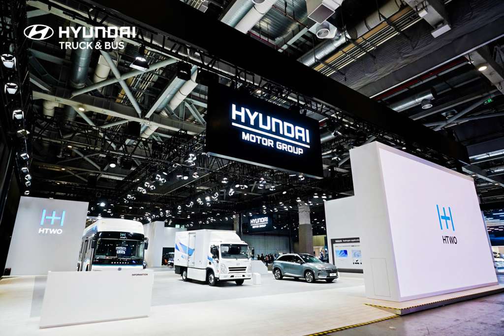 El camión ligero con pila de combustible de hidrógeno MIGHTY Fuel Cell de Hyundai brilla en la Exposición Internacional de Importaciones de China