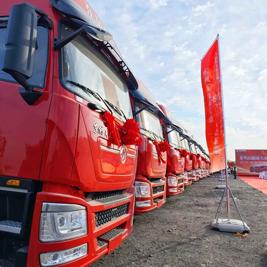 80 camiones eléctricos Dongfeng Tianlong abren un nuevo panorama para la transformación verde de Xinjiang