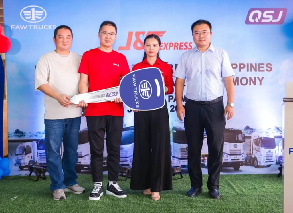 FAW Jiefang entrega con éxito 36 vehículos logísticos a J&T EXPRESS en Filipinas