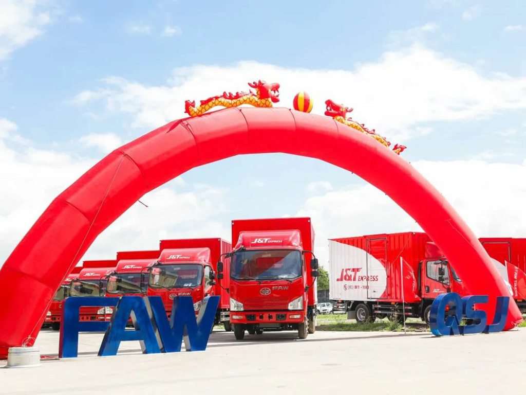 FAW Jiefang entrega con éxito 36 vehículos logísticos a J&T EXPRESS en Filipinas