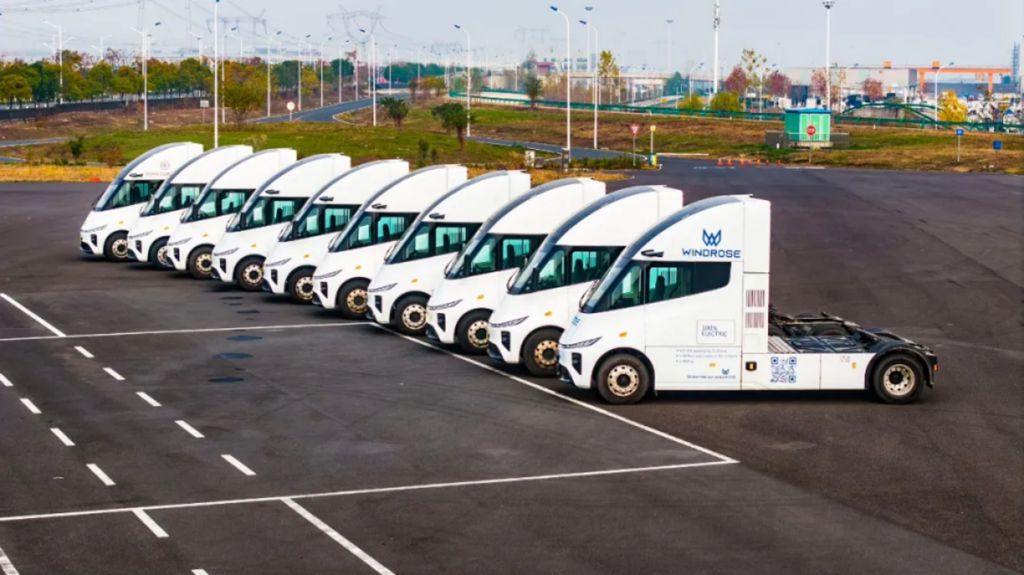 Windrose logra transporte eléctrico de 1,361 km junto a Michelin