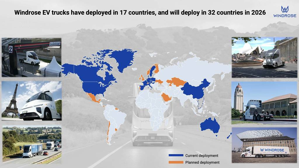 ​​Windrose Technology lanza camión eléctrico de 670 km de autonomía en Chile, sirviendo a clientes como Walmart y MPM​​