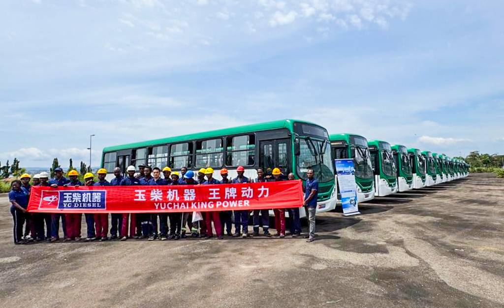 ¡Sustitución de marcas internacionales premium! Yuchai entrega motores para autobuses en Nigeria