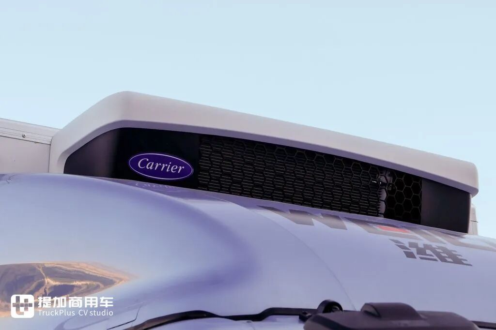 Cargador oficial, amplia gama de baterías y opciones de accionamiento eléctrico! Imágenes reales del camión frigorífico eléctrico Weichai Blue Engine X7