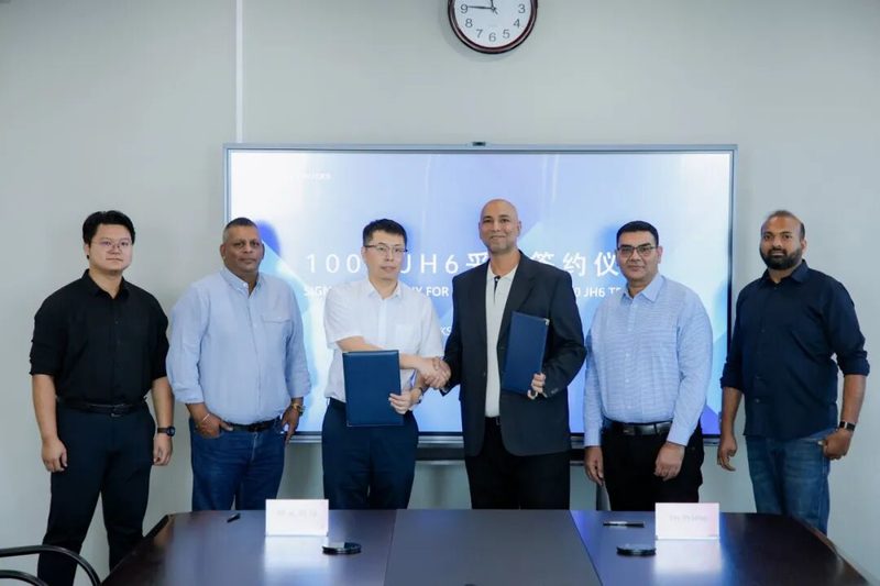 Entrega de los tractocamiones Jiefang JH6 en Zambia