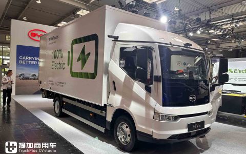 ¿Matrícula de Guangdong en los Países Bajos? Filtradas las pruebas en carretera del camión pesado eléctrico de larga distancia de BYD, cuenta atrás para el debut en IAA