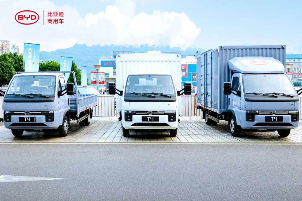 BYD lanza el camión ligero T4-91kWh: más batería, más carga útil